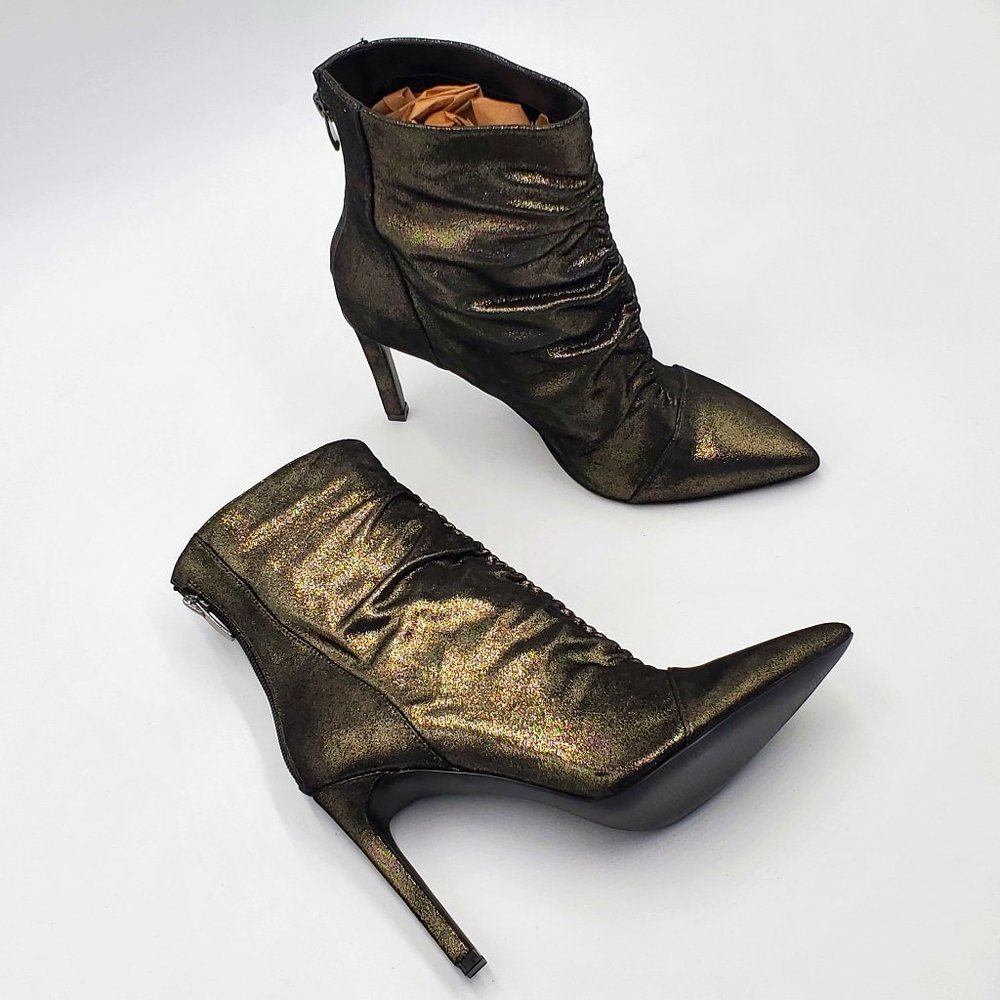 Nine West Shimmery Stiletto Booties - NWOT